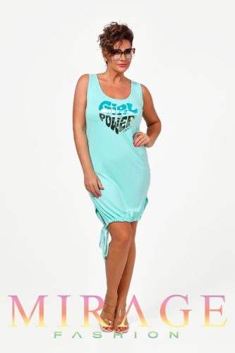 Mirage Szirén pamut trikóruha, tengerkék