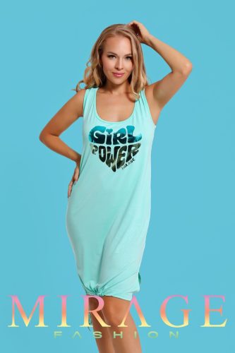 Mirage Szirén pamut trikóruha, tengerkék