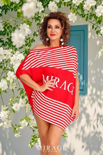 Mirage Delilah tunika, piros