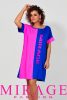 Mirage Sekina pamut ruha, pink-neon