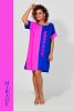 Mirage Sekina pamut ruha, pink-neon