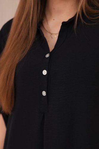 Fresh könnyed tavaszi blúz, fekete