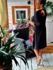 Fashion by Nono Ina ruha, fekete-mintás 4XL méretben