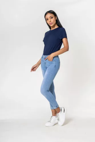 Nina hosszú skinny farmernadrág, világoskék M/38-as méretben