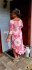 Fashion by Nono Amanda ruha, rózsaszín-virág mintás 2XL méretben