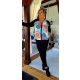 Fashion by Nono Xéna jogging szett, fekete-mintás 2XL méretben