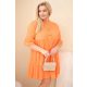 Sweet Summer fodros pamut ruha, narancs