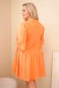 Sweet Summer fodros pamut ruha, narancs