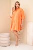 Sweet Summer fodros pamut ruha, narancs