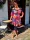 Fashion by Nono Karina tunika/ruha, sötétkék-mintás 3XL méretben