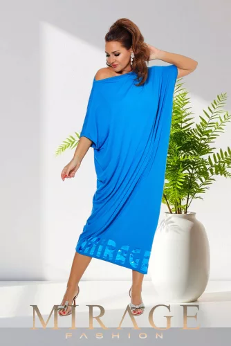 Mirage Líra pamut maxiruha, kék