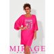 Mirage Jude pamut denevér ujjas ruha, pink
