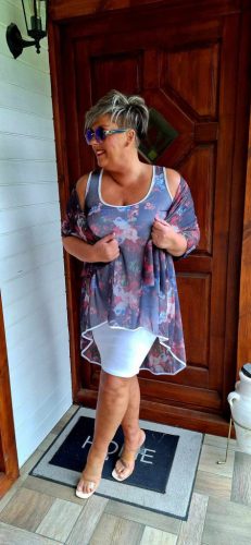 Fashion by Nono Atina ruha stólával, fehér 3XL méretben