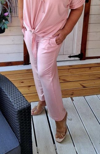 Fashion by Nono Léna nadrág, púder L méretben