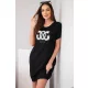 Glam ruha, fekete