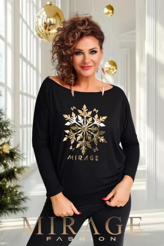 Mirage Gold passzés felső, fekete