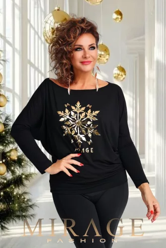 Mirage Gold passzés felső, fekete