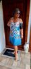 Fashion by Nono Bella ruha, kék-kagyló mintás 4XL méretben