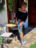 Fashion by Nono Lace hosszú ruha, fekete-mintás 5XL méretben