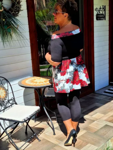Fashion by Nono Anissza felső, fekete 4XL méretben