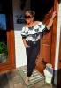 Fashion by Nono Szimeoni overál, fehér-fekete masni mintás L méretben