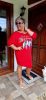 Fashion by Nono Incsucsu tunika, piros 5XL méretben