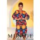 Mirage Gold galléros oldalt sliccelt ruha, mintás