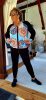 Fashion by Nono Xéna jogging szett, fekete-mintás 5XL méretben