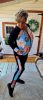 Fashion by Nono Xéna jogging szett, fekete-mintás 5XL méretben