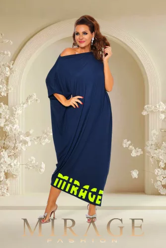 Mirage Líra pamut maxiruha, sötétkék