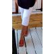 Fashion by Nono 3/4-es leggings, fehér XL méretben