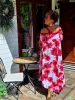 Fashion by Nono Jázmin maxiruha, piros-mintás 3XL méretben