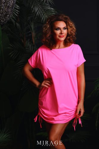 Mirage Ginger kétoldalt megköthető ruha, uv pink