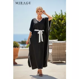 Mirage Gésa szatén szilk maxiruha, fekete