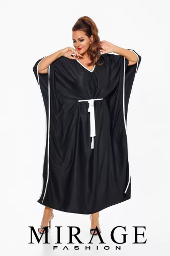 Mirage Gésa szatén szilk maxiruha, fekete