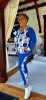 Fashion by Nono Xéna jogging szett, királykék-mintás 4XL méretben