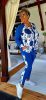 Fashion by Nono Xéna jogging szett, királykék-mintás 4XL méretben