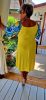 Fashion by Nono Tekla ruha, sárga-mintás XL méretben