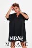 Mirage Fashion Minoretta puplin lezser tunika, fekete