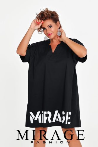Mirage Fashion Minoretta puplin lezser tunika, fekete