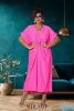 Mirage Vaníilia szatén szilk maxiruha, uv pink
