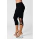 Mirage 3/4-es pamut leggings, fekete L méretben