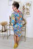 Fashion by Nono Peru ruha, világoskék-virágos 4XL