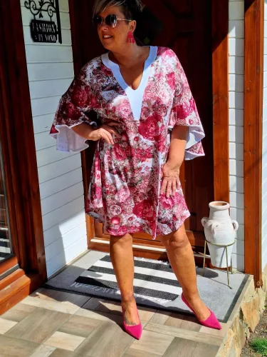 Fashion by Nono Gigi ruha, virágmintás 3XL méretben